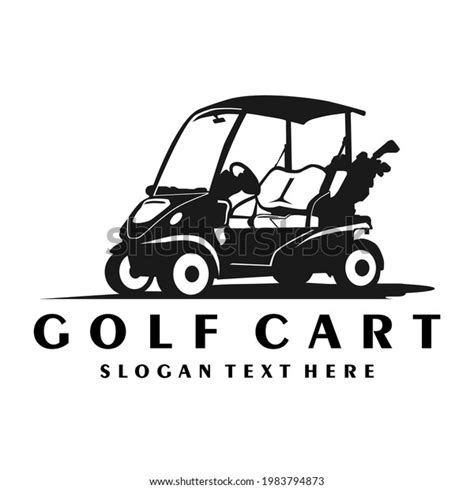 Golf Cart Logo Concept Black Vector Stock Vector (Royalty Free) 1983794873 | Shutterstock