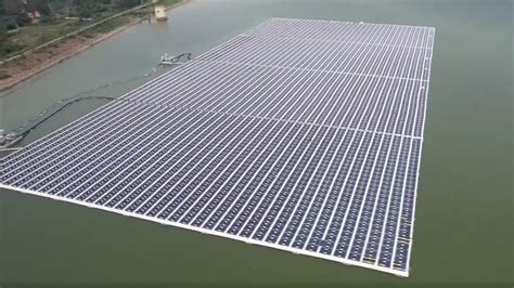 Stunning drone visuals of new floating solar power plant in Visakhapatnam. Watch | Latest News ...