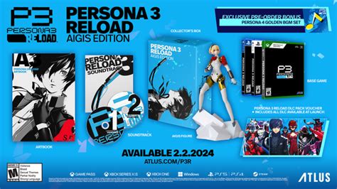 Persona 3 Reload Limited Edition Includes Aigis Figure - Siliconera