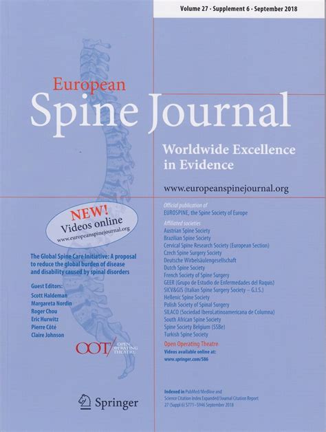 Global Spine Care Initiative project published in European Spine Journal — Global Spine Care ...