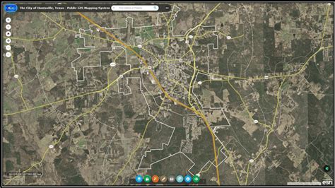 Map Of Huntsville Texas - Draw A Topographic Map