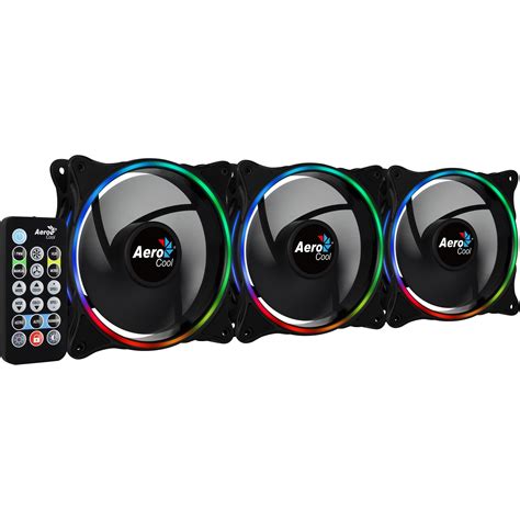 Aerocool Eclipse 12 Pro 120 MM ARGB FANS x 3 with H66F RGB Control Hub and Remote | Falcon Computers