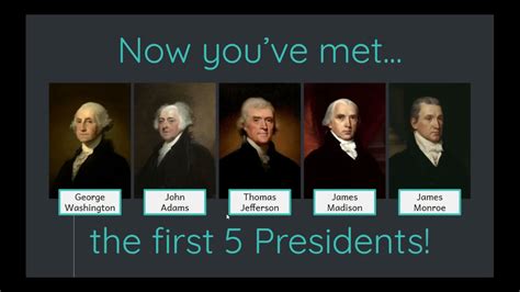 Who Were The First 5 Presidents In Order | Bruin Blog