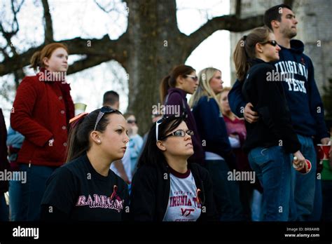 Scenes from the campus of Virginia Tech sight of a shooting masacre ...