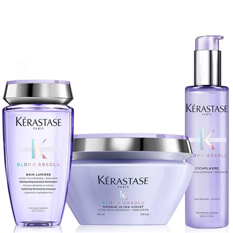 Kérastase Blond Absolu Pflegeset (Shampoo Lumière 250ml + Masque Ultra ...