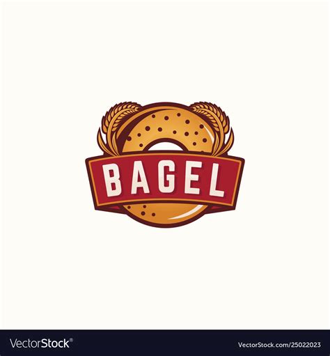 Bagel logo template Royalty Free Vector Image - VectorStock