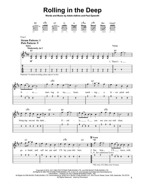 Rolling In The Deep | Sheet Music Direct