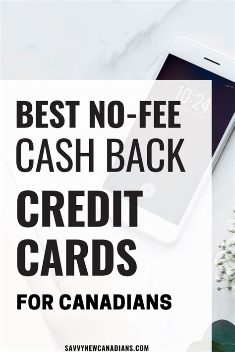 Best No Fee Cash Back Credit Cards in Canada Oct 2024