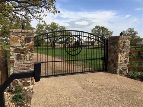 Double Swing Automatic Driveway Gates — Randolph Indoor and Outdoor Design