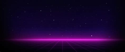 Outrun Wallpaper 4K, Neon, Dark background, Purple