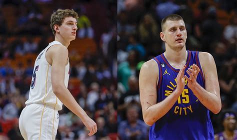 Denver Nuggets superstar Nikola Jokic and Miami Heat rookie Nikola ...