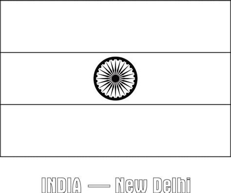 Free Printable India Flag coloring page - Download, Print or Color ...