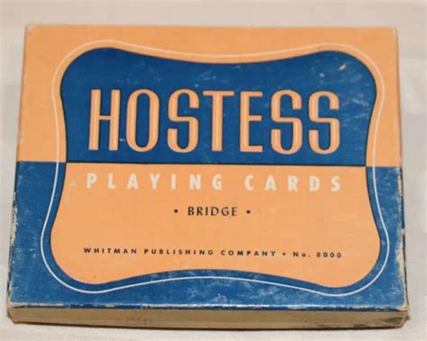 HOSTESS PLAYING CARDS Bridge Size Double Deck (Tower Washable All-Plastic Cards) $25.00 - PicClick