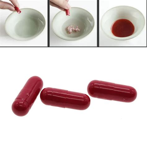 Funny 9Pcs Halloween Horror Gag Joke Party Costume Fake Blood Pill ...