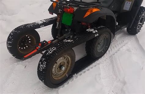 DIY ATV Half-Track Made of Old Snow Tires - AllOutdoor.com