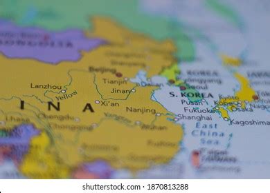 Jinan City China On Map Stock Photo 1870813288 | Shutterstock