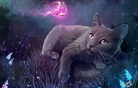 Cat Art Wallpapers - Wallpaper Cave