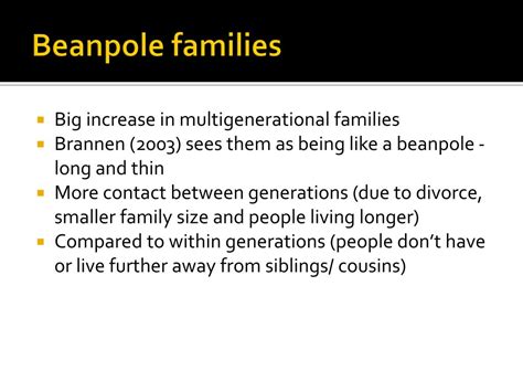 Beanpole Family Diagram