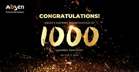 Absen reaches an historic milestone of signing 1000 global channel partners