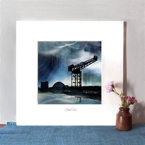 Finnieston Crane, Glasgow By Esther Cohen Visual Art | notonthehighstreet.com