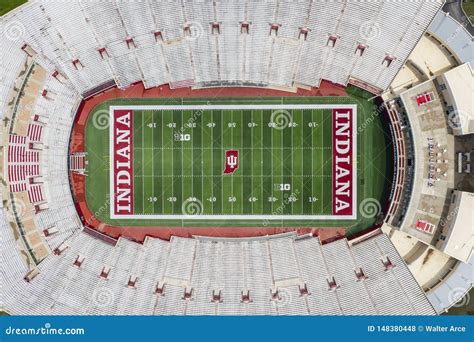 Aerial Views of Memorial Stadium on the Campus of Indiana University ...