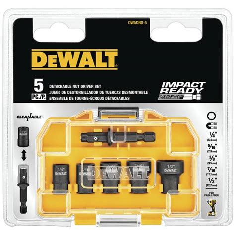 DEWALT 5 Piece Nut Driver Set - DWADND-5 | Blain's Farm & Fleet