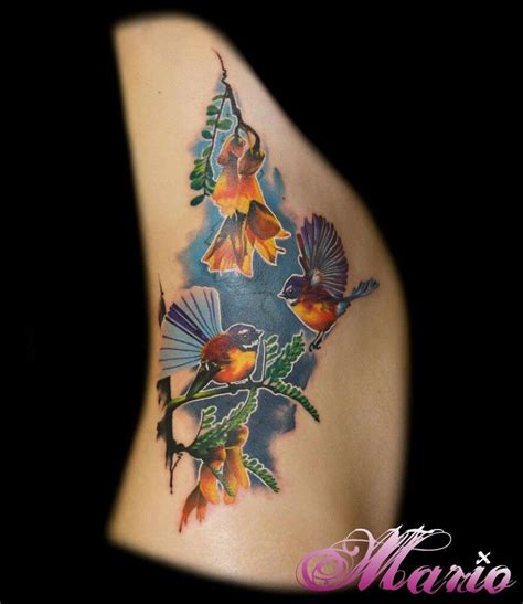 Fantail | Tattoos, Watercolor tattoo, Bird tree