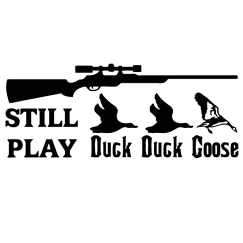 Pegatina Hunt Goose Sticker Duck Hunter Club Decal Gun Shop Hollow Hunting Car Window Vinyl ...