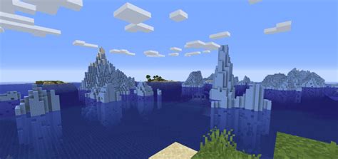 8687286059358866827 An Underwater Temple Near Icebergs | Seed Minecraft