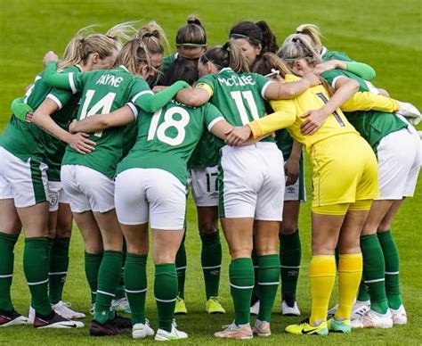 Ireland, the historic day of football. Players on the national team ...