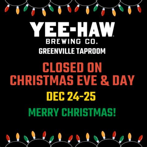 CLOSED - Greenville Taproom - Yee-Haw Brewing Co.