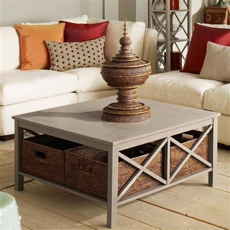 2024 Latest Square Coffee Tables with Storage