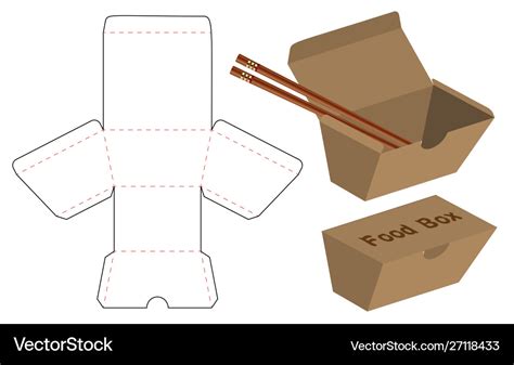 Box Packaging Die Cut Template Design