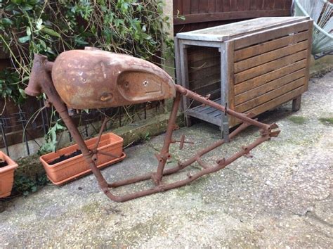 old classic triumph motorcycle parts frame panel tank girders gearbox | in Bournemouth, Dorset ...