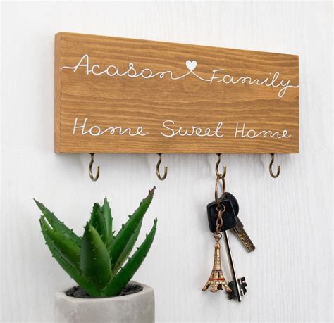 Key Holder Personalized Key Holder for Wall Custom Key - Etsy