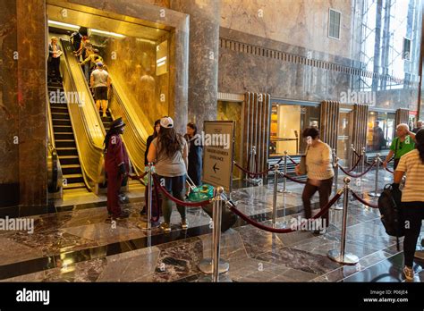 The Empire State Building lobby, Empire State Building, Midtown, New York city USA Stock Photo ...