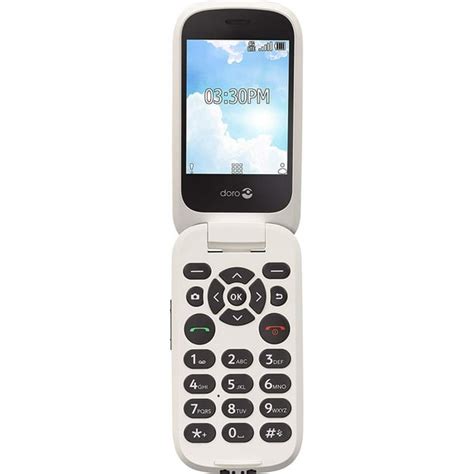 Doro (7050TL) Flip Easy-to-Use Cell Phone for Seniors by Tracfone ...