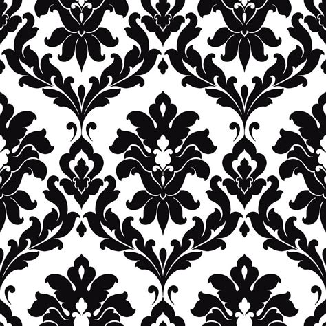 Damask Wallpaper Black And White - 1000x1000 Wallpaper - teahub.io