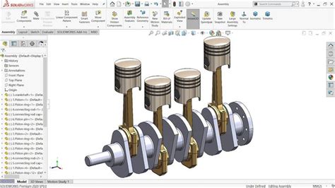 Four Cylinder engine in Solidworks | Solidworks, Solidworks tutorial ...