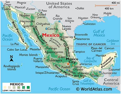 Mexikó térképek és tények - Világatlasz | Bodytech