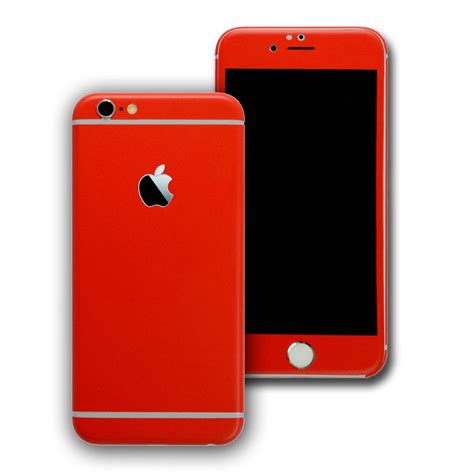 iPhone 6 Red MATT Skin / Wrap - EasySkinz