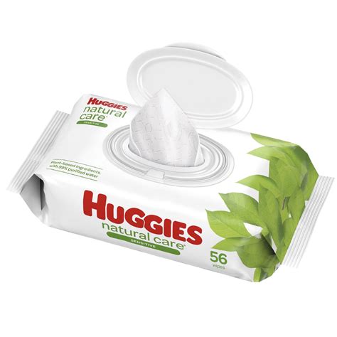 Huggies Natural Care Sensitive Baby Wipes, Unscented, 1 Flip-Top Pack ...