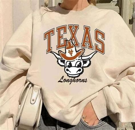 Vintage Bevo Texas Longhorns Sweatshirt, Vintage Texas Longhorns Logo T ...