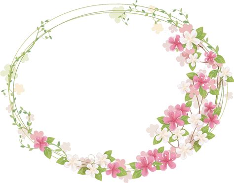 Round Floral Frame PNG - PNG All | PNG All