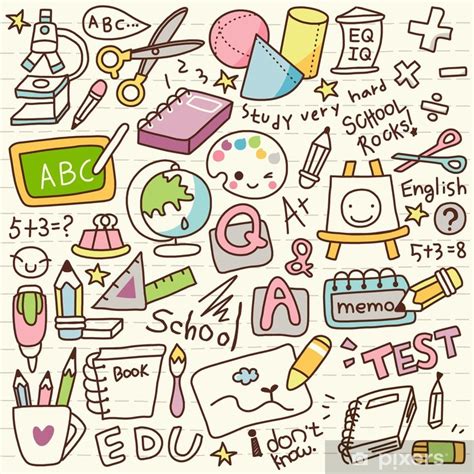 Sticker Cute Doodle Back to School - PIXERS.US