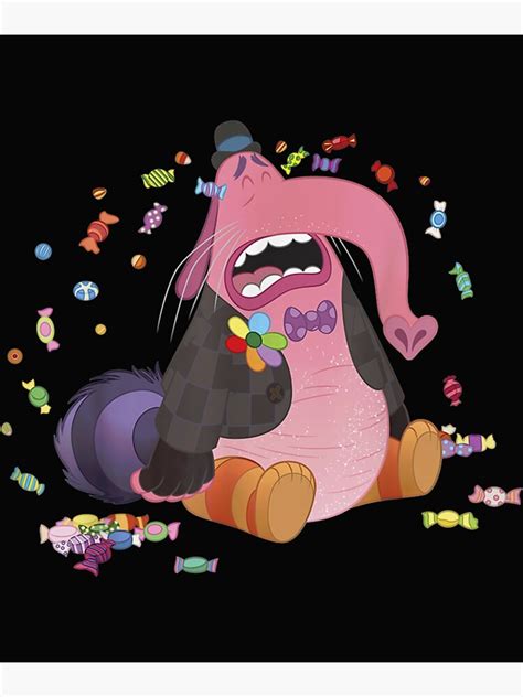 "Inside Out Bing Bong Crying Candy " Poster by EsteeBrook | Redbubble