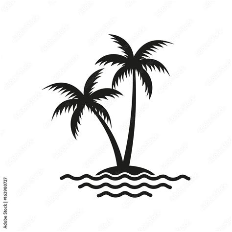 Palm tree logo. Vector. Stock Vector | Adobe Stock