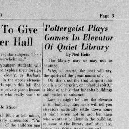 an old newspaper article with the title how to give poltergeist plays and other games in ...