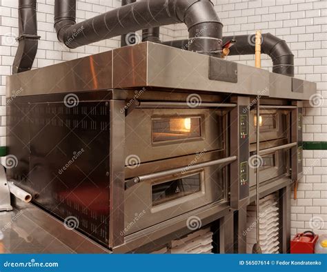 Large pizza oven stock photo. Image of equipment, metal - 56507614