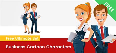 Business Cartoon Characters PNG - Vector Characters